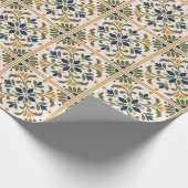 Papier Cadeau Mediterranean Botanical Tile (Coin)