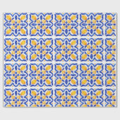 Papier Cadeau Mediterranean Lemon Blossom Ceramic Hand Painted (Plat)