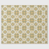 Papier Cadeau Mediterranean Olive Tile (Plat)