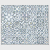 Papier Cadeau Mediterranean Tiles, Moroccan, Majolica, Azulejo (Plat)