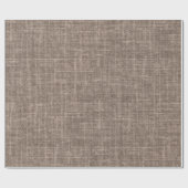 Papier Cadeau Medium Brown Linen (Plat)