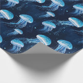 Papier Cadeau Méduse bleu clair (Coin)