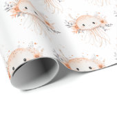 Papier Cadeau Méduse mignonne (Coin rond)