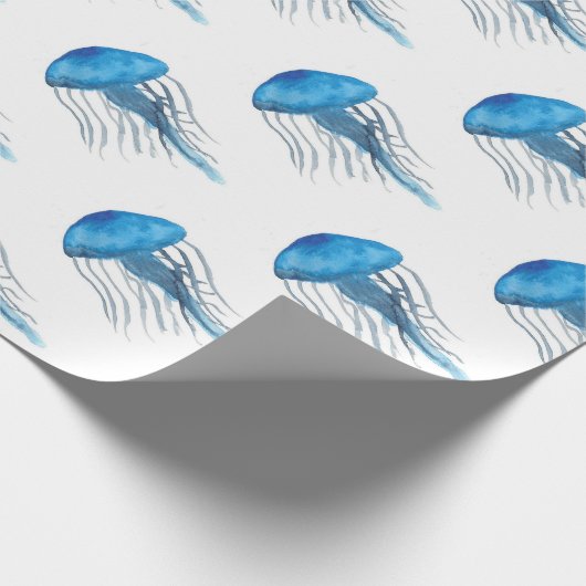 Papier Cadeau Méduses bleues (Coin)