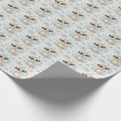 Papier Cadeau Meerkat Cute Baby Pastel Motif d'aquarelle (Coin)