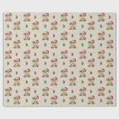 Papier Cadeau Meerkat Noël Animaux d'hiver Vacances Meerkats (Plat)