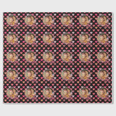 Papier Cadeau Meilleur ami pour toujours Coeurs BFF, ajouter pho (Plat)