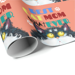 Papier Cadeau Meilleur Cat Maman jamais Amoureux de les chats
