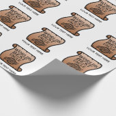 Papier Cadeau Meilleur Certificat Certifié d'Oncle du Monde Drôl (Coin)