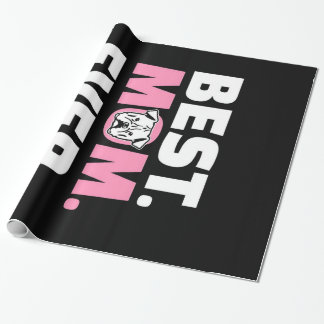 Papier Cadeau Meilleur Chien Maman Ever Anglais Bulldog Lover Ca