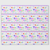 Papier Cadeau Meilleur enseignant coloré jamais amusant fournitu (Plat)