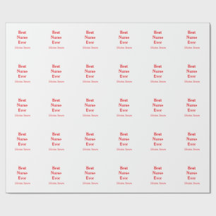 Papier Cadeau Meilleur infirmier jamais professionnel paramédica