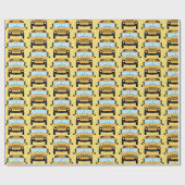 Papier Cadeau Meilleur Merci de conducteur de bus scolaire Appré (Plat)