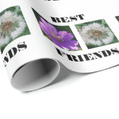 Papier Cadeau Meilleur Modèle d'images des amis (Coin rond)