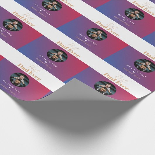 Papier Cadeau Meilleur papa (Coin)