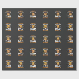 Papier Cadeau Meilleur papa Airedale Terrier de tous les temps A
