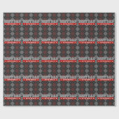 Papier Cadeau Meilleur papa dans le Jacquard mondial Patterned W (Plat)