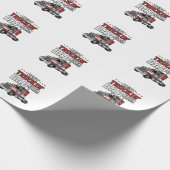 Papier Cadeau Meilleur Papa de Camionneur Ever Création de Chemi (Coin)