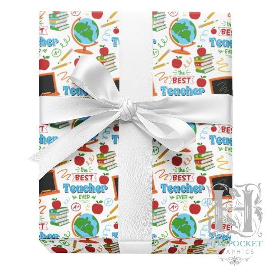 Papier Cadeau Meilleur papier d'enveloppement pour enseignant
