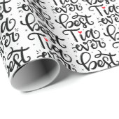 Papier Cadeau Meilleur Tia jamais Spanglish (Coin rond)