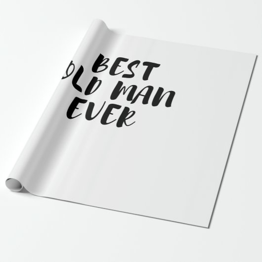 Papier Cadeau Meilleur vieil homme (Déroulé)