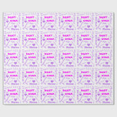 Papier Cadeau Meilleure fête de la mère de maman (Plat)