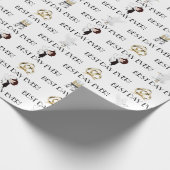 Papier Cadeau Meilleure fête de Mariage de jour (Coin)