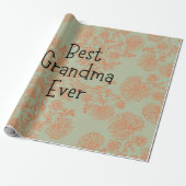 Papier Cadeau Meilleure grand-mère (Déroulé)