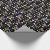 Papier Cadeau Meilleure grand-mère jamais - Rose Floral (Coin)