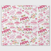 Papier Cadeau Meilleure Maman (Plat)