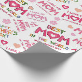 Papier Cadeau Meilleure Maman (Coin)