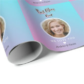 Papier Cadeau Meilleure maman jamais (Coin rond)