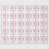 Papier Cadeau Meilleure maman Jamais Mère Nom du jour Texte Pers (Plat)