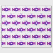 Papier Cadeau Meilleure maman jamais Typographie moderne | Fête  (Plat)