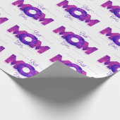 Papier Cadeau Meilleure maman jamais Typographie moderne | Fête  (Coin)