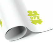 Papier Cadeau Meilleurs amis pour toujours (Coin rond)