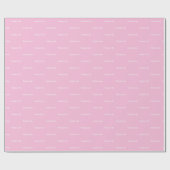 Papier Cadeau Meilleurs amis rose pastel blanc script (Plat)