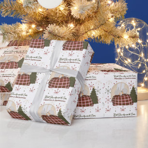 Papier Cadeau Meilleurs Grands-parents Noël Personnalisé