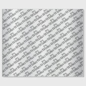 Papier Cadeau Meilleurs voeux | Mariage (Plat)