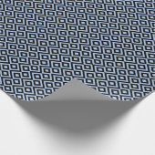Papier Cadeau Mélange Bleu Clair Et Noir (Coin)