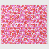 Papier Cadeau Mélange Coeurs Confetti (Plat)