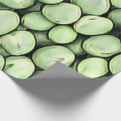 Papier Cadeau Mélange Motif de pilules de pois vert (Coin)