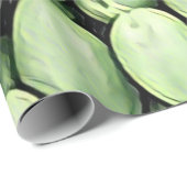 Papier Cadeau Mélange Motif de pilules de pois vert (Coin rond)