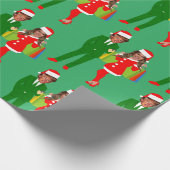 Papier Cadeau melania père Noël trump (Coin)