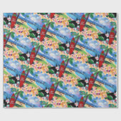 Papier Cadeau Mele Kalikimaka Christmas Kitty à Poipu  (Plat)