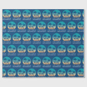 Papier Cadeau Mele Kalikimaka Coucher de soleil tropical Noël pe (Plat)