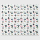 Papier Cadeau Mele Kalikimaka Custom 3 Photo Noël (Plat)