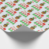 Papier Cadeau Mele Kalikimaka Hawaiian Pineappy Joyeux Noël (Coin)