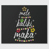 Papier Cadeau Mele kalikimaka Noël Hawaiian Appareils (Plat)