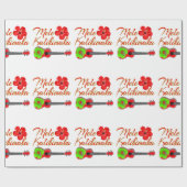 Papier Cadeau Mele Kalikimaka Ukulele (Plat)